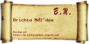 Brichta Médea névjegykártya